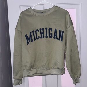 shein michigan crewneck